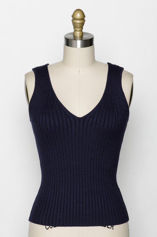 Buy Rhodes-Shell Navy Camisole Sweater online - Etcetera