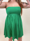 Ceci Tube Mini Dress - Kelly Green