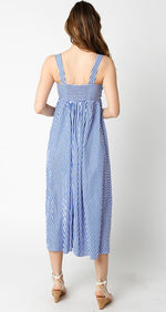 Daisy Blue Pinstripe Dress