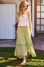 Eyelet Lace Up Front Top