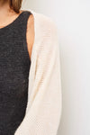 Batwing Cropped Shrug - Ecru