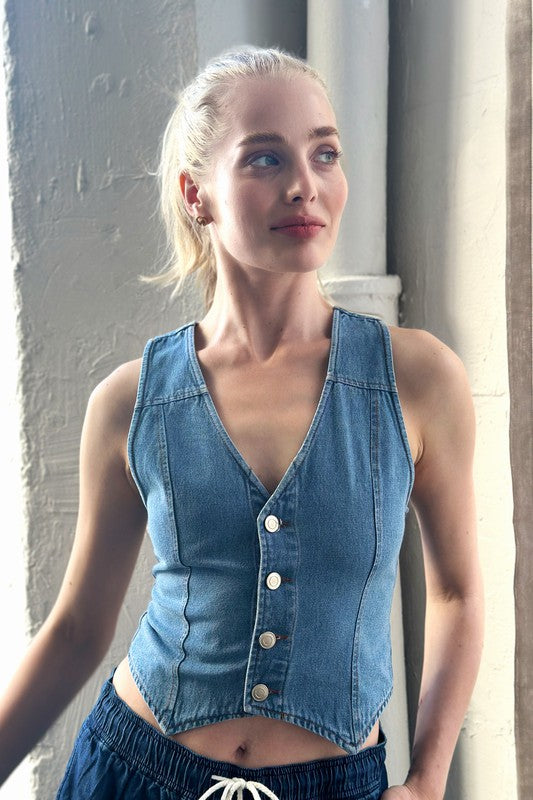 Pixie Denim Vest