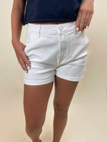 Risen High Rise Shorts - White