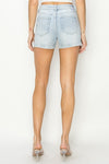 Risen High Rise Side Slit Basic Shorts - Light