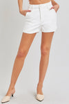 Risen High Rise Shorts - White