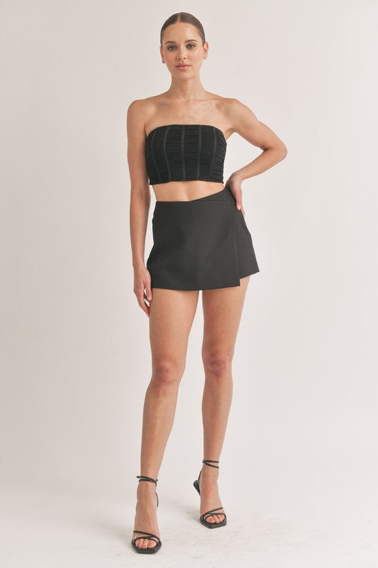 All Wrapped Up Skort - Black