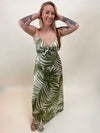 Tropical Adventures Knot Front Maxi Dress