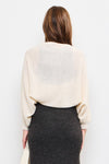 Batwing Cropped Shrug - Ecru